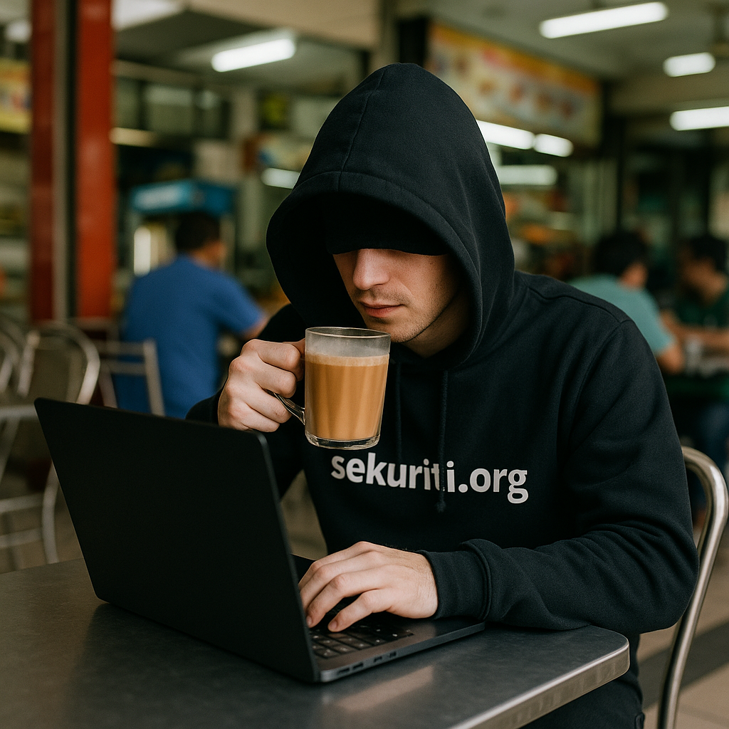 Hacker at Mamak Shop